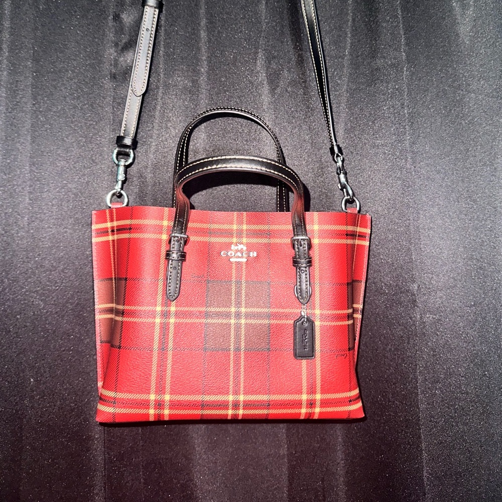Plaid Coach Bag
